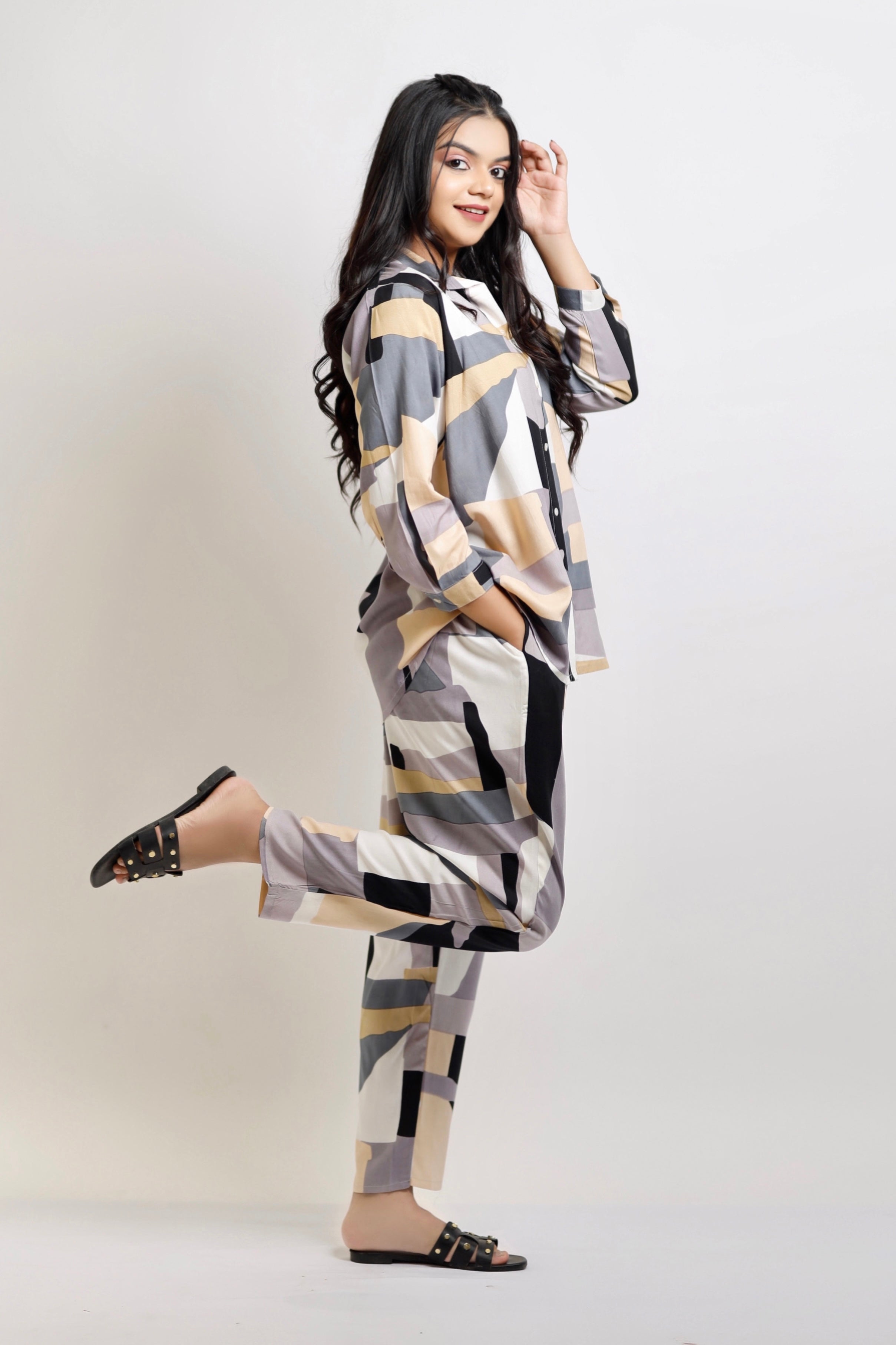 Abstract print co-ord set